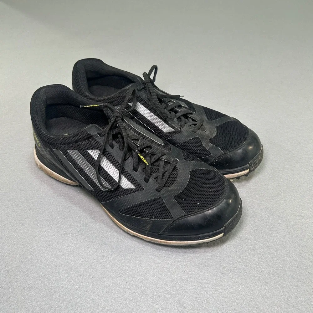 Adidas Adizero Golf Shoes Mens 8.5 Black Silver G72239 Spiked Sprintframe